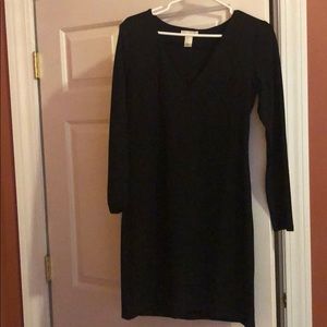 Black long sleeve dress